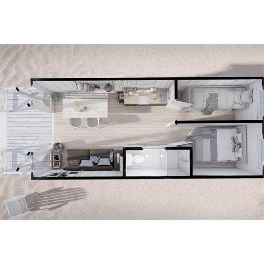  HaagseStrandhuisjes 4p in Kijkduin